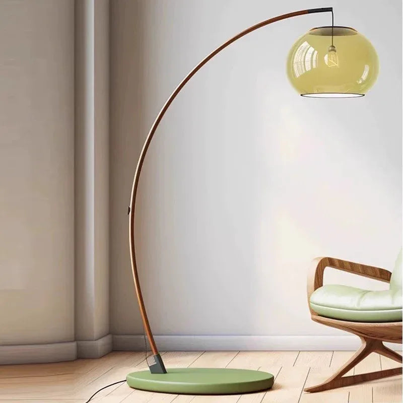 Boho Style Arc Standing Light for Living Room