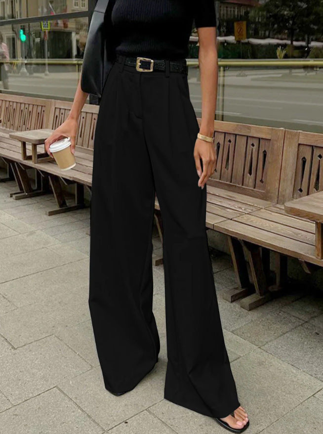 Women's Wide Leg Suit Work Causal Pants