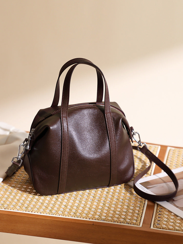 Genuine Leather Shoulder Bag Women's Crossbody Tote Handbag