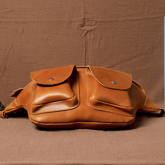 Genuine Leather Waist Crossbody Bum Bag