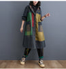 Hooded Oversized Denim Trench Coat for Women
