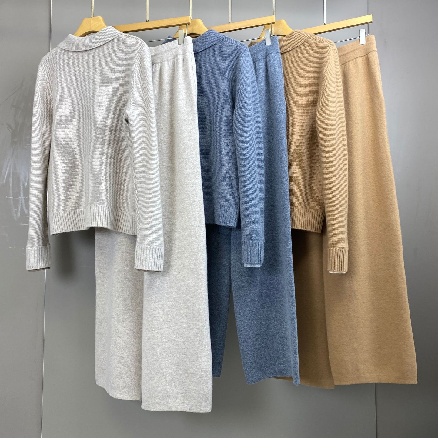 Women’s Real Cashmere Sweater and Pants Lounge Set