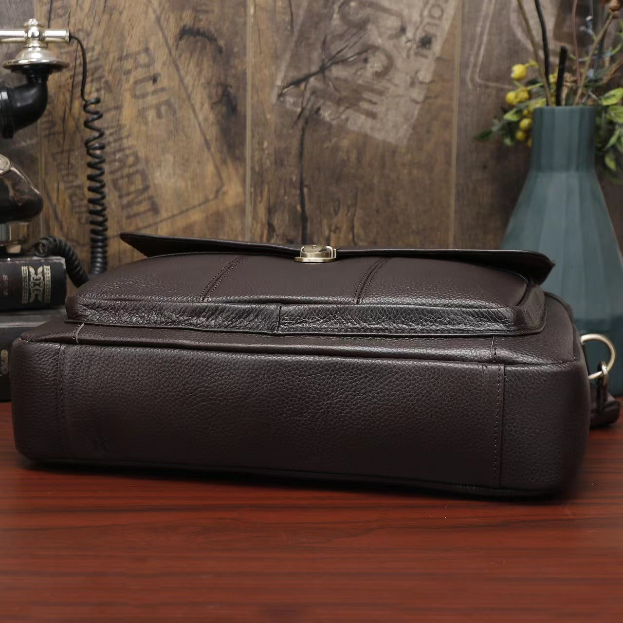 Genuine Leather Office Briefcase Bag