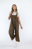 Distressed Denim Overall Dress Wide Leg Jumpsuit