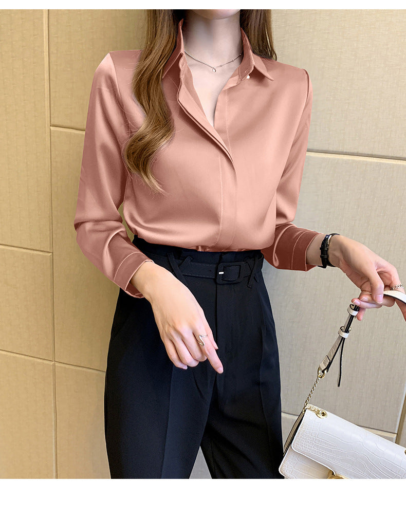 womens business casual long sleeves shirts