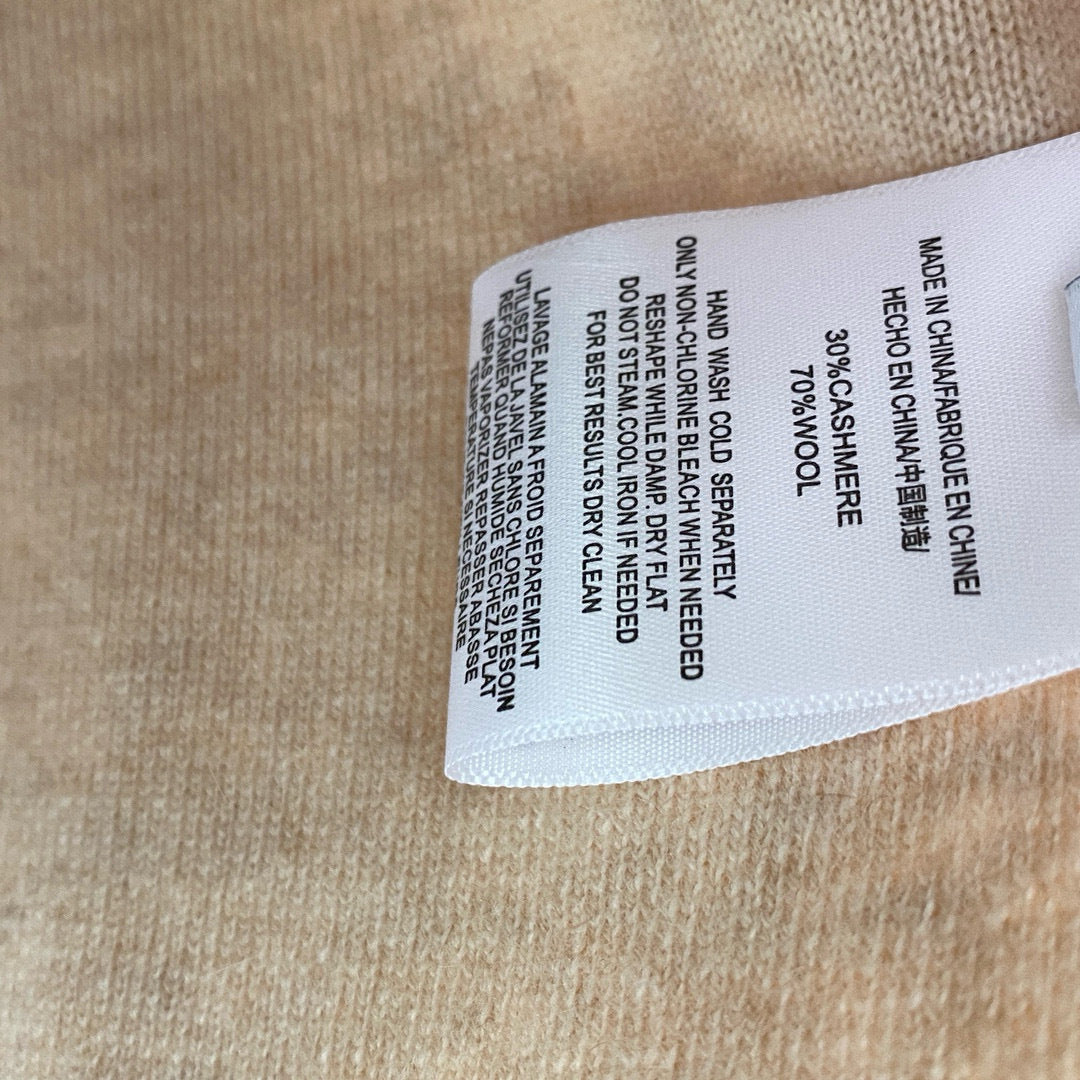 Women Cashmere Wool Hooded Sweater Zip Front Knitted Cardigan