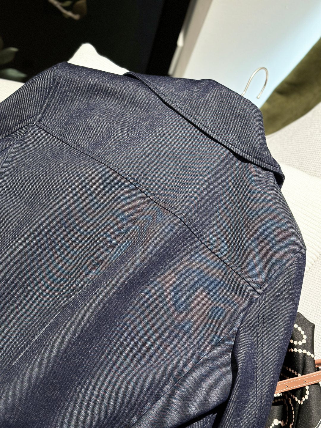 Women Double Breasted Short Wool Coat Mulberry Silk Lined