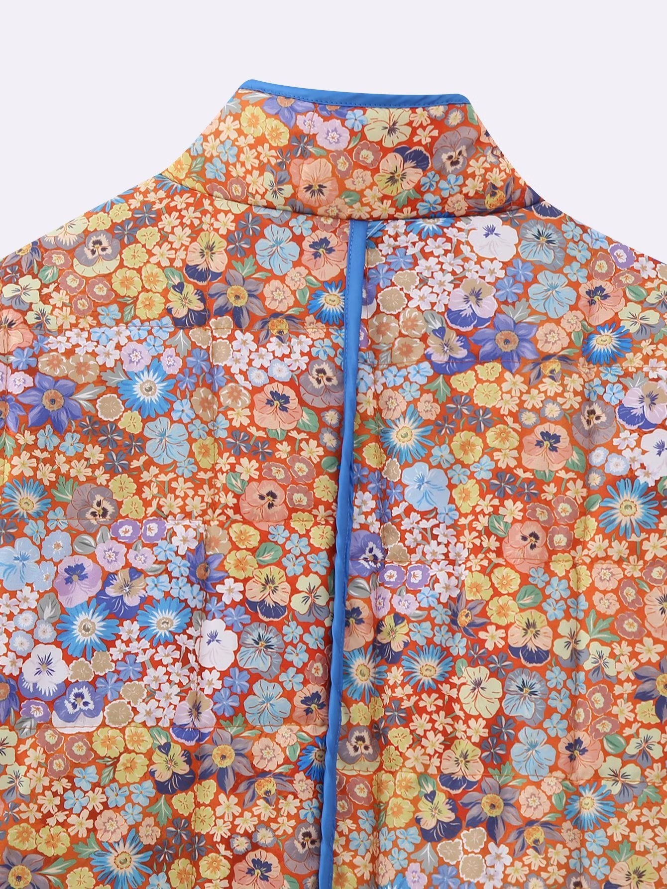 Women’s Floral Quilted Cotton Coat Lightweight Padded Jacket