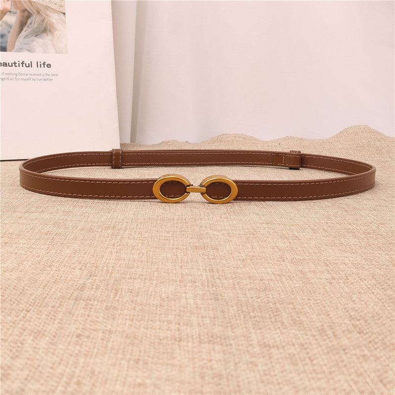 modern womens narrow leather belts
