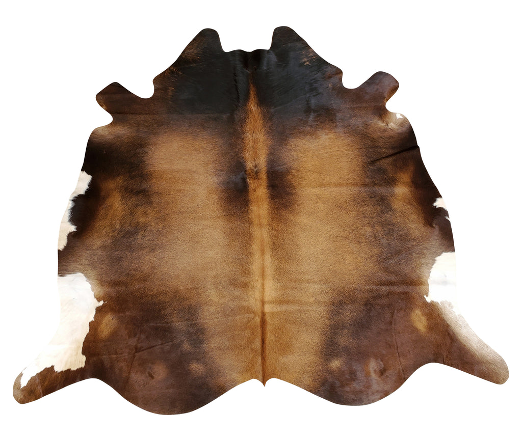 Extra Small Cowhide Rug Dark Tricolor