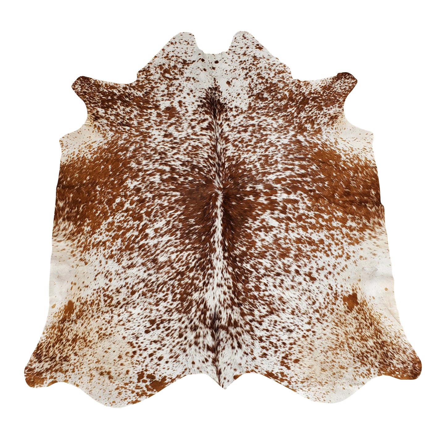 Dark Brown Speckled Small Cowhide Rug