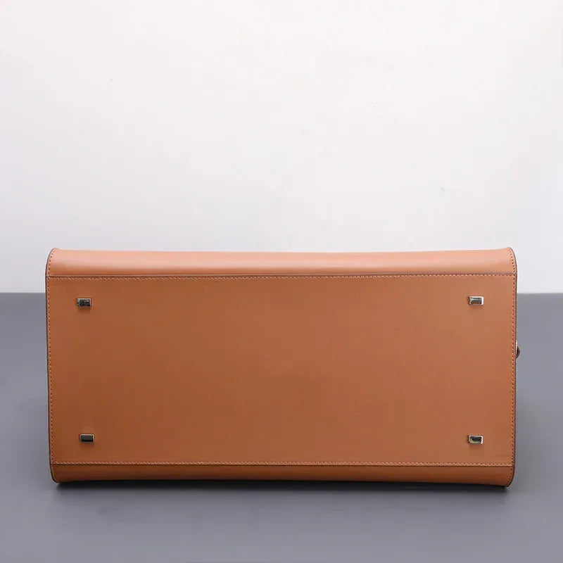 Genuine Leather Tote Bag for Women Underarm Handbag