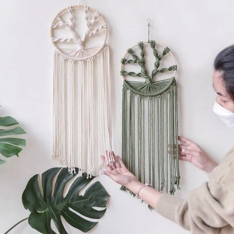 Tree of Life Macrame Wall Hanging Dream Catcher