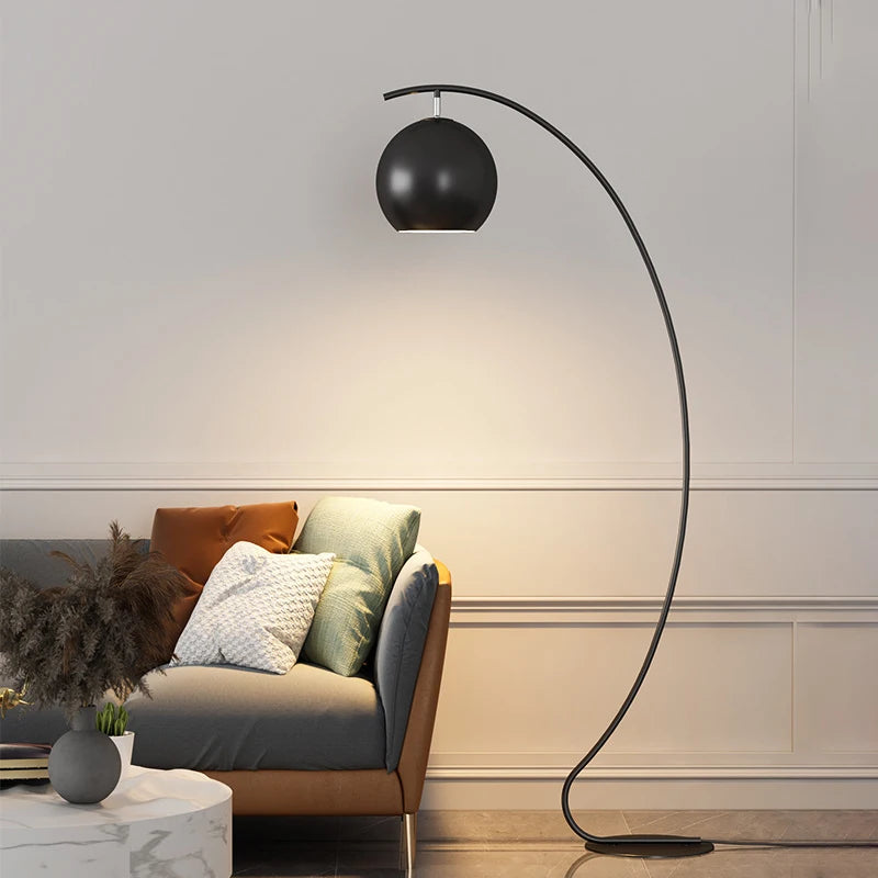 Curved Arc Floor Lamp Modern Reading Light