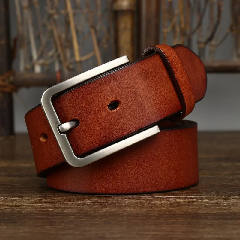 Genuine Leather Belt for Jeans and Business Wear