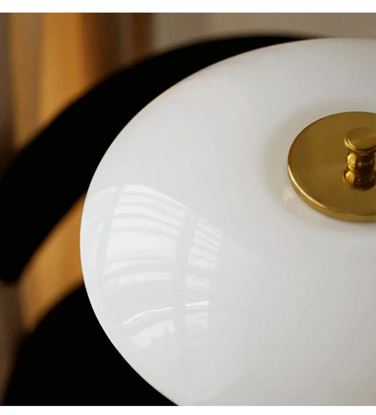 Mushroom Glass Bedside Light with Button Switch