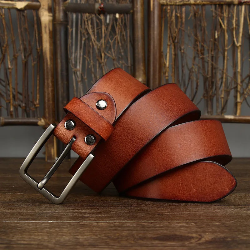 Genuine Leather Belt for Jeans and Business Wear
