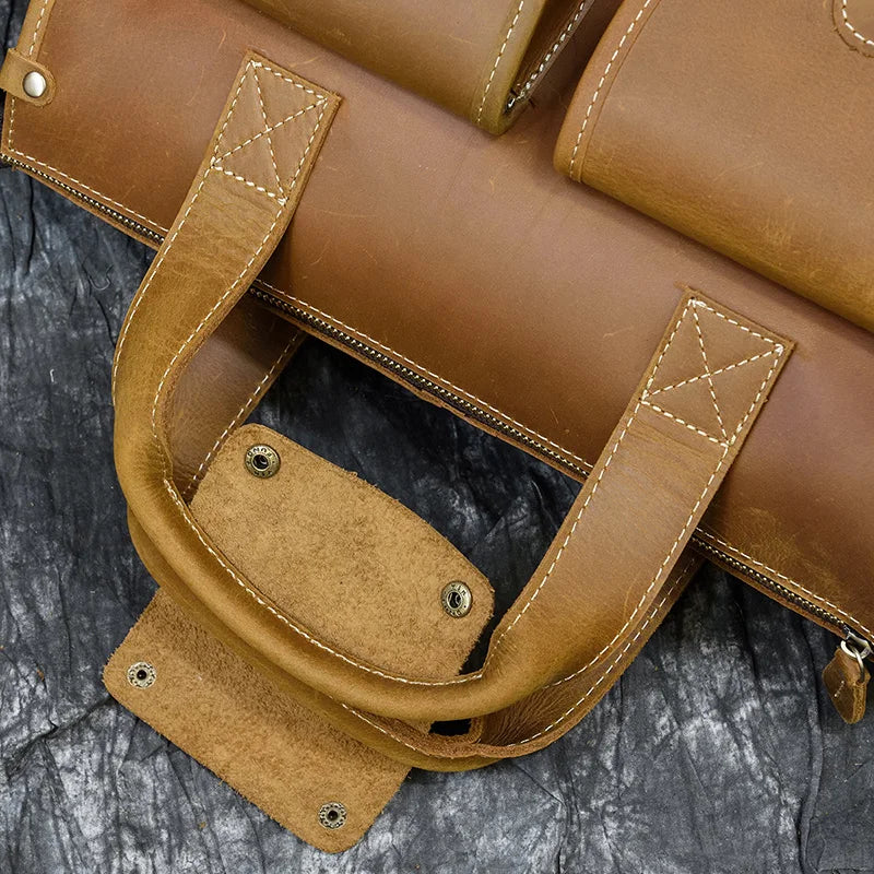 Laptop Briefcase Genuine Leather Shoulder Bag