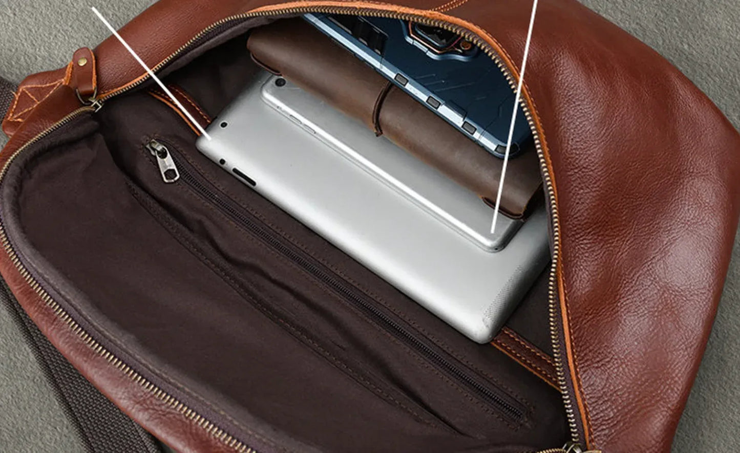 Genuine Leather Chest Packs