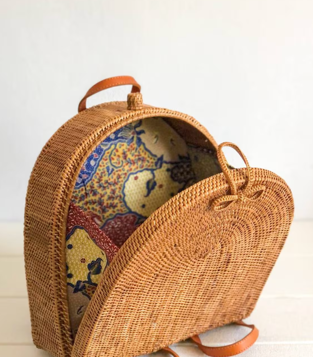 Rattan Ata Wicker Backpack