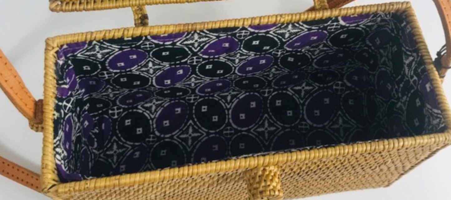 Rattan Box Beach Bag