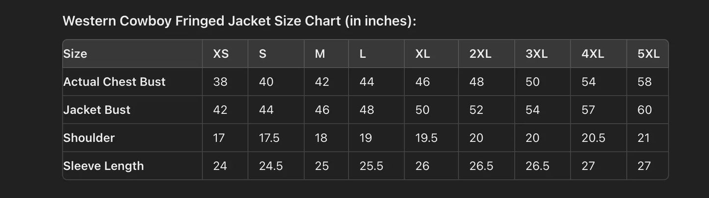 Men's Native American Western Suede Jacket