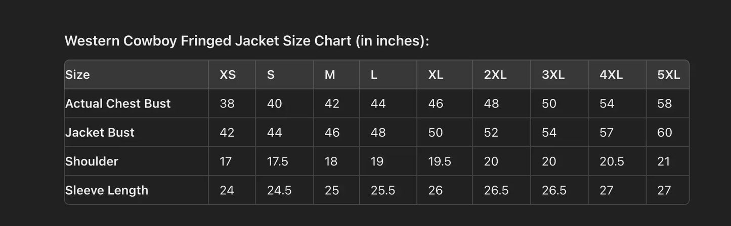 Men's Cowboy Western Leather Jacket