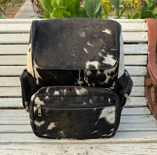 Western Cowhide Diaper Mommy Backpack