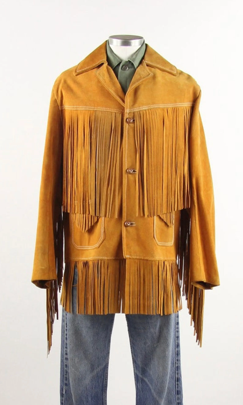 Genuine Suede Cowboy Rodeo Men's Jacket