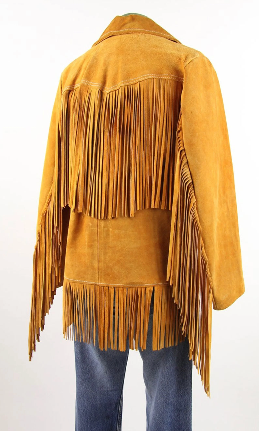 Genuine Suede Cowboy Rodeo Men's Jacket