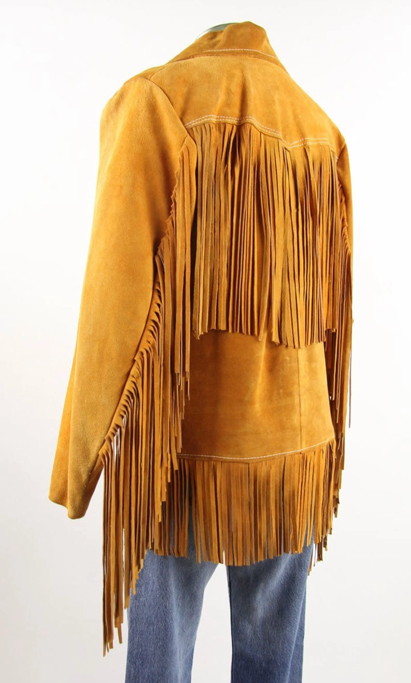 Genuine Suede Cowboy Rodeo Men's Jacket