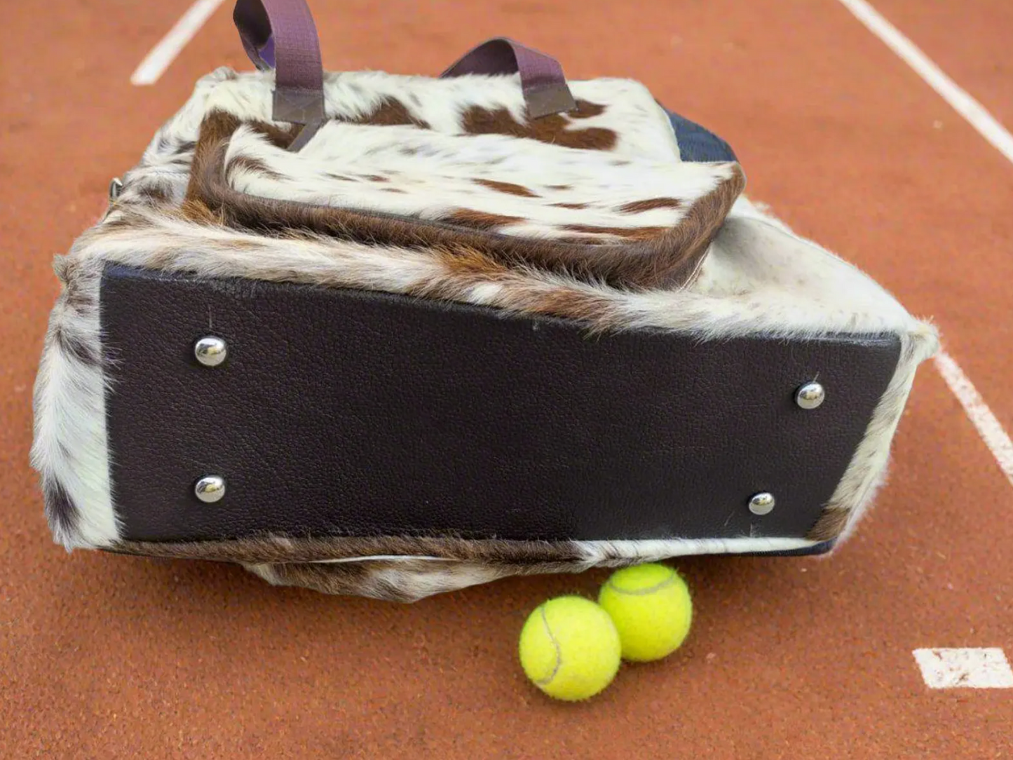 Hair On Cowhide Tennis Bag
