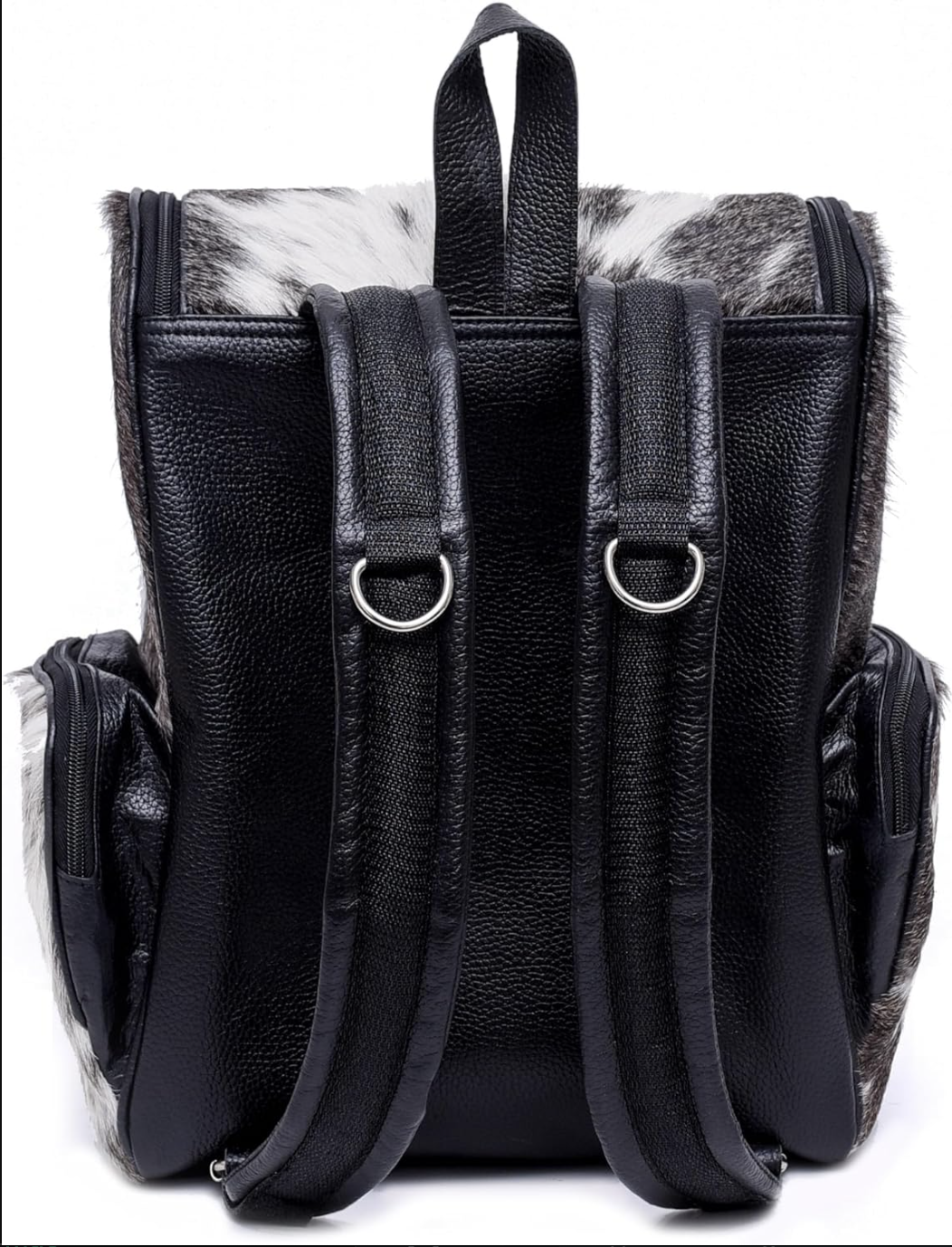 Genuine Hair On Cowhide Backpack Purse
