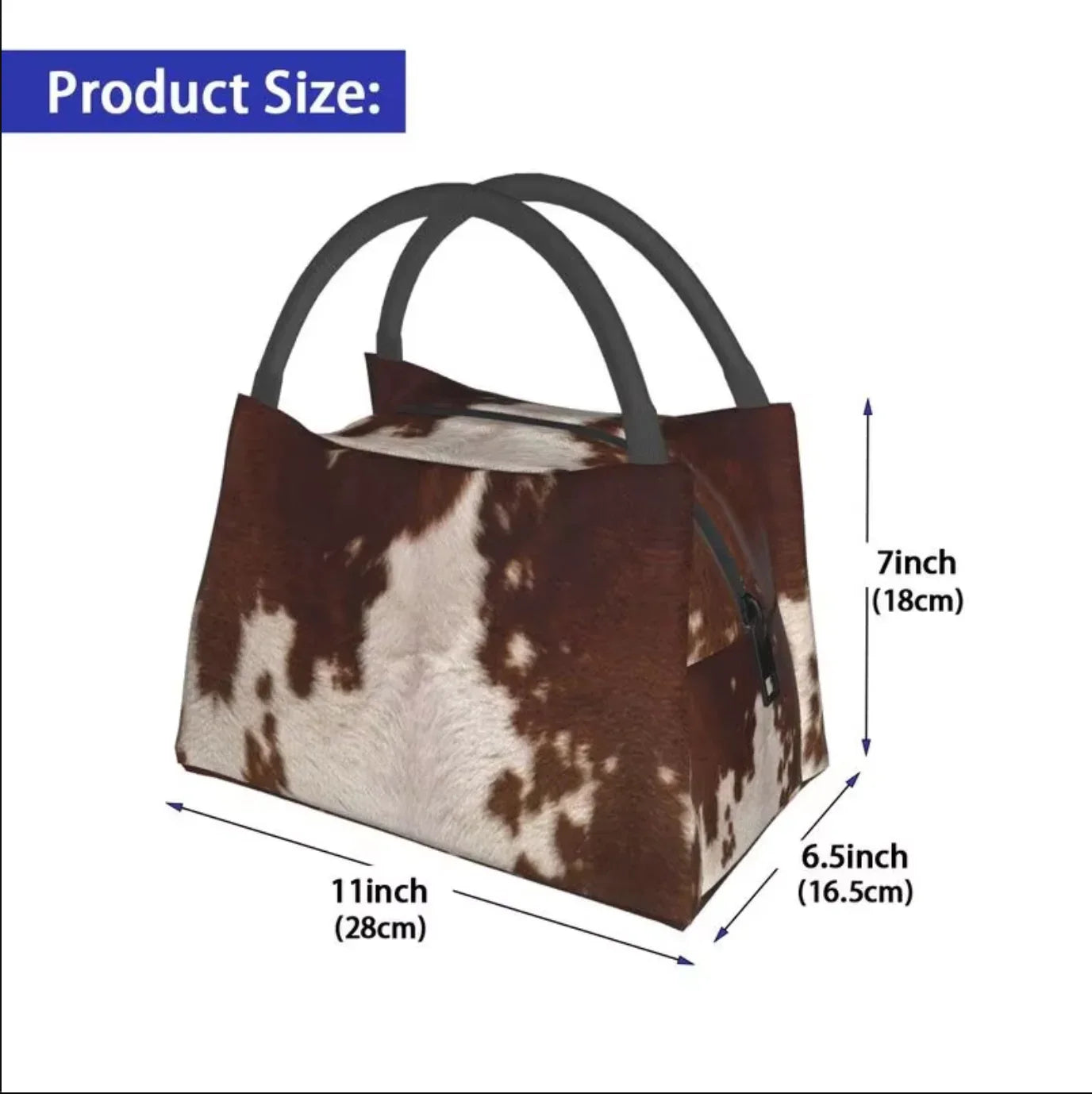 Hair On Cowhide Lunch Bags