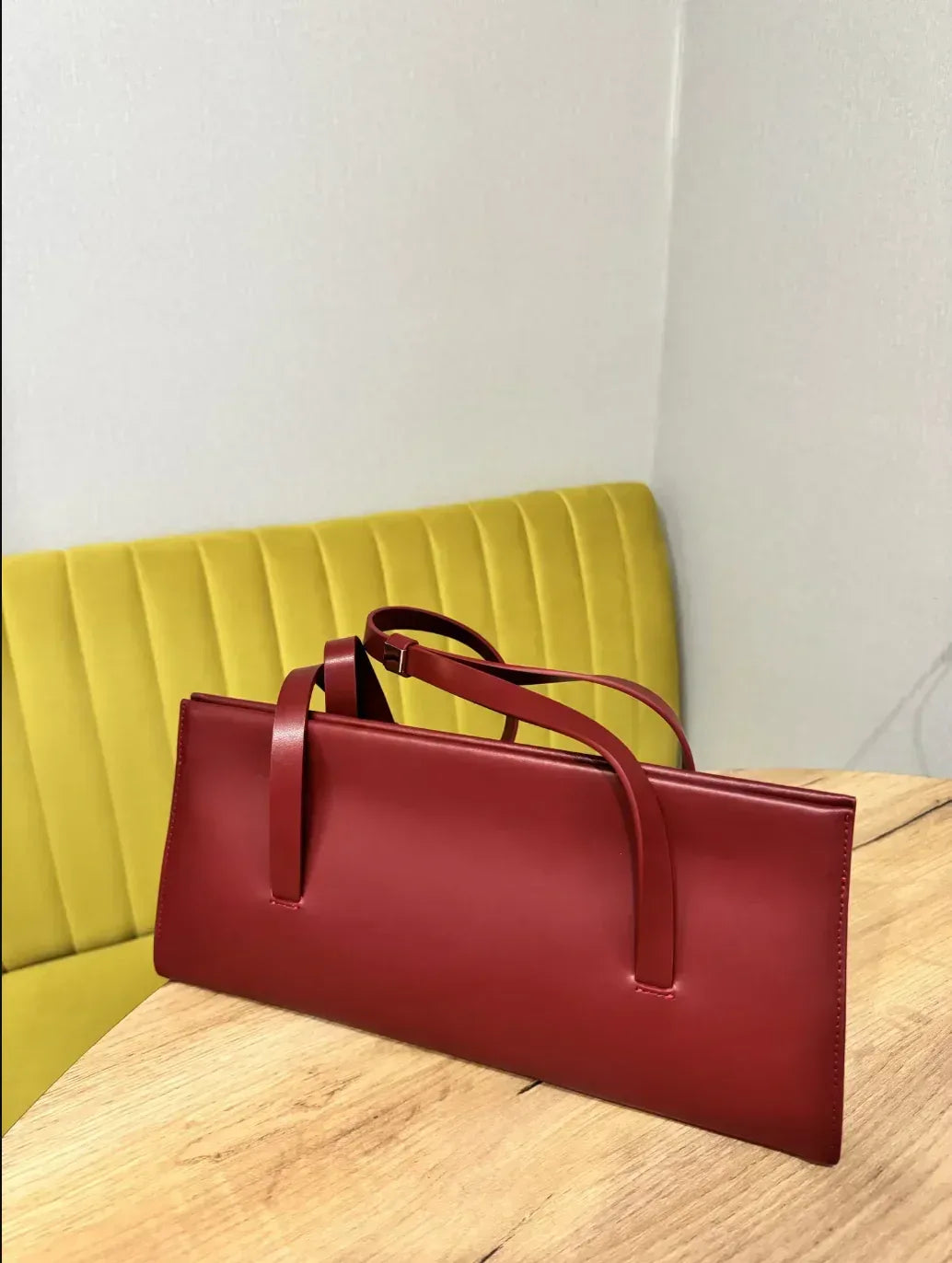 Genuine Leather Underarm Bag Women's Shoulder Handbag