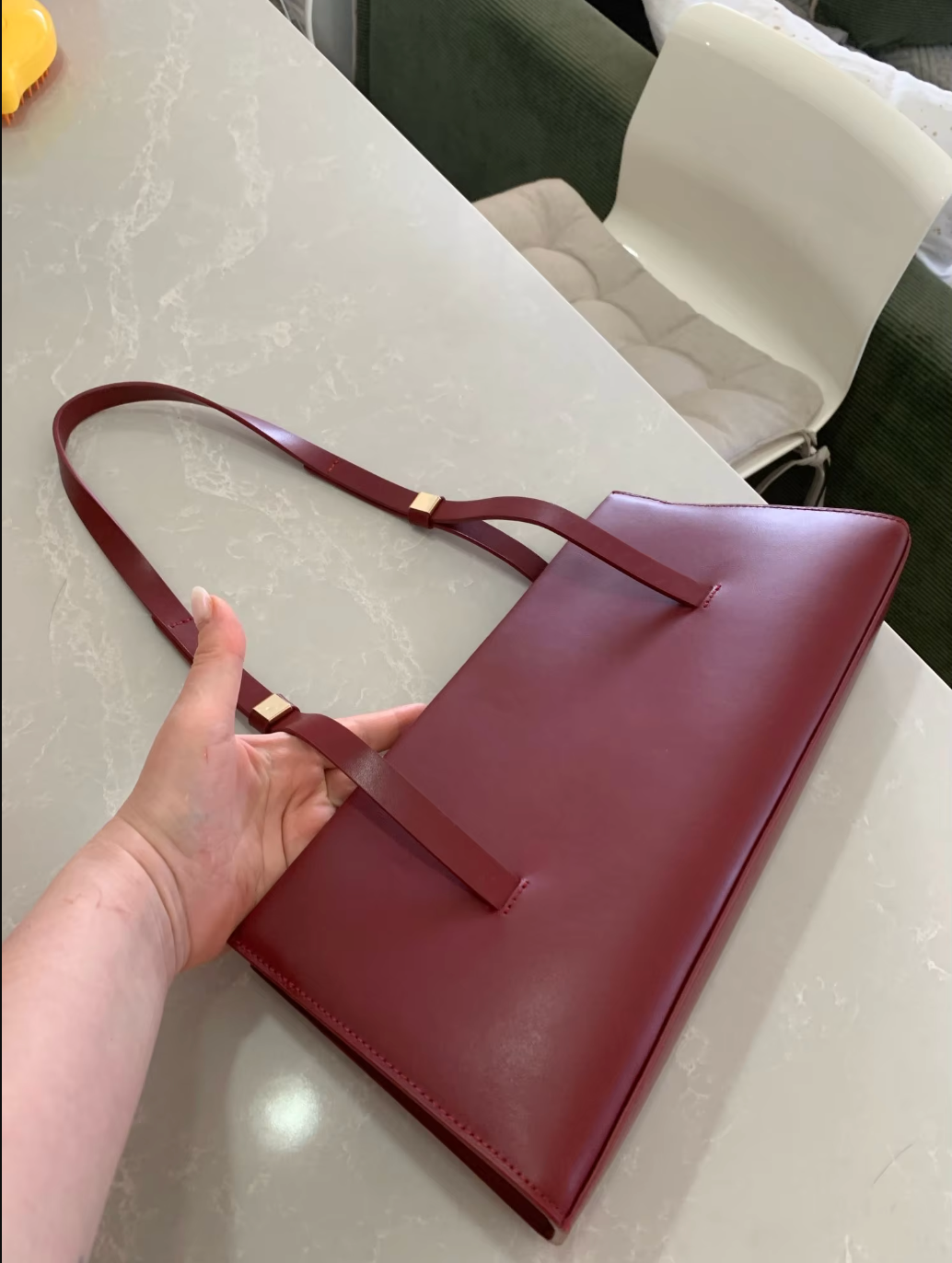 Genuine Leather Underarm Bag Women's Shoulder Handbag