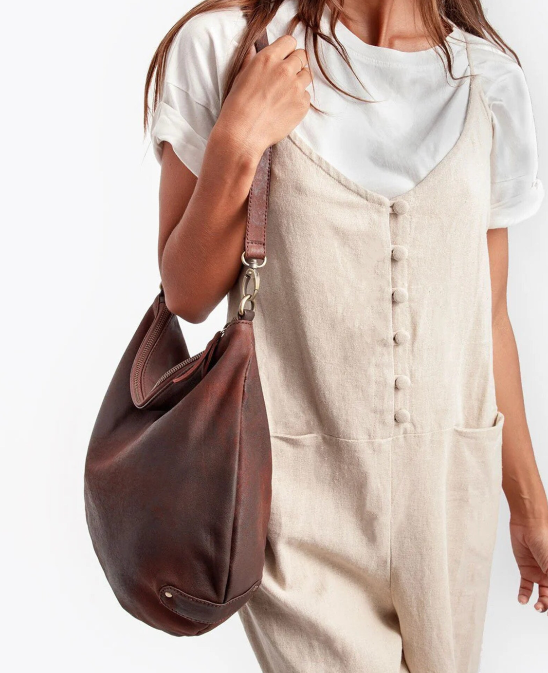 Large Real Leather Women's Shoulder Bag