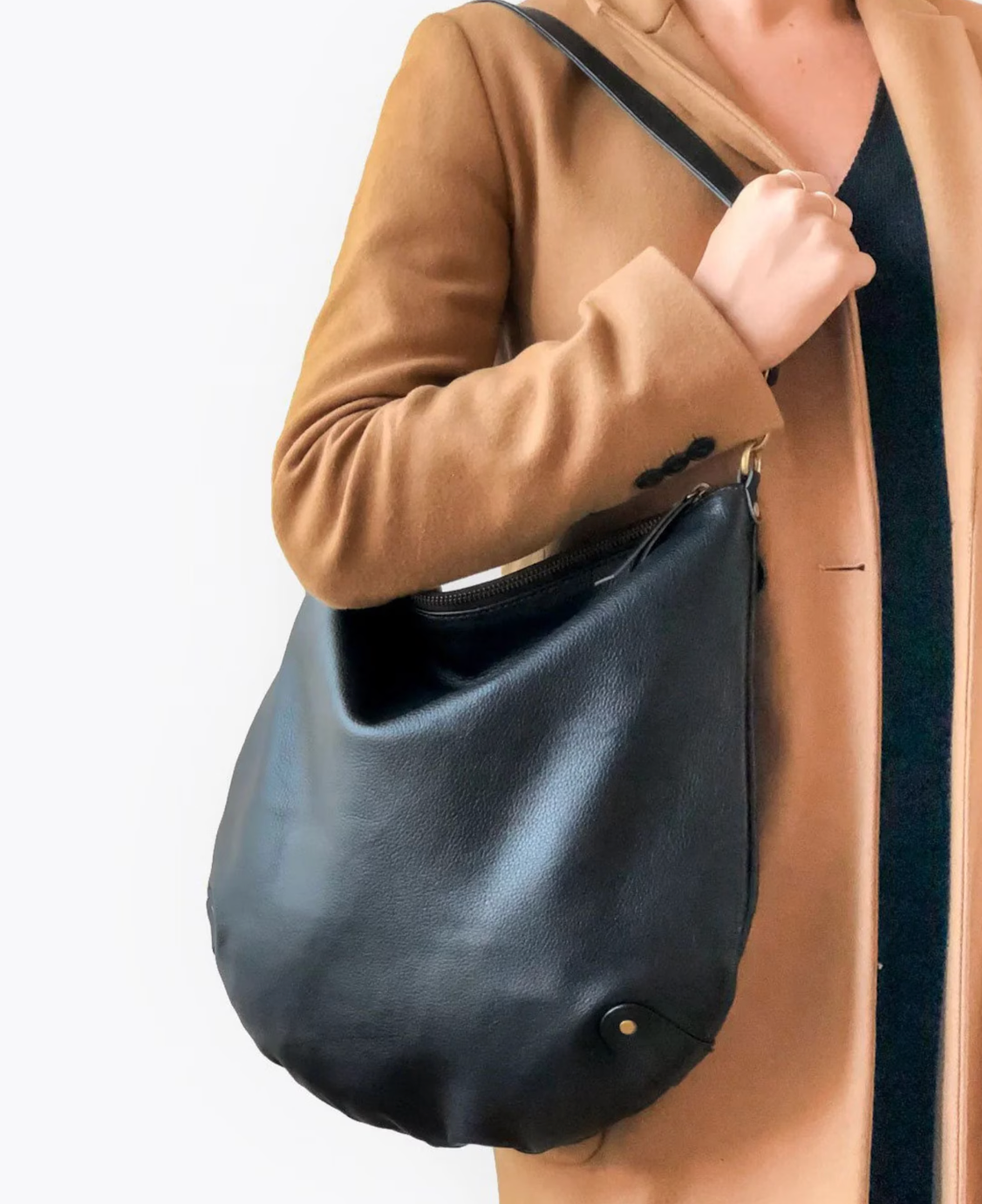 Large Real Leather Women's Shoulder Bag