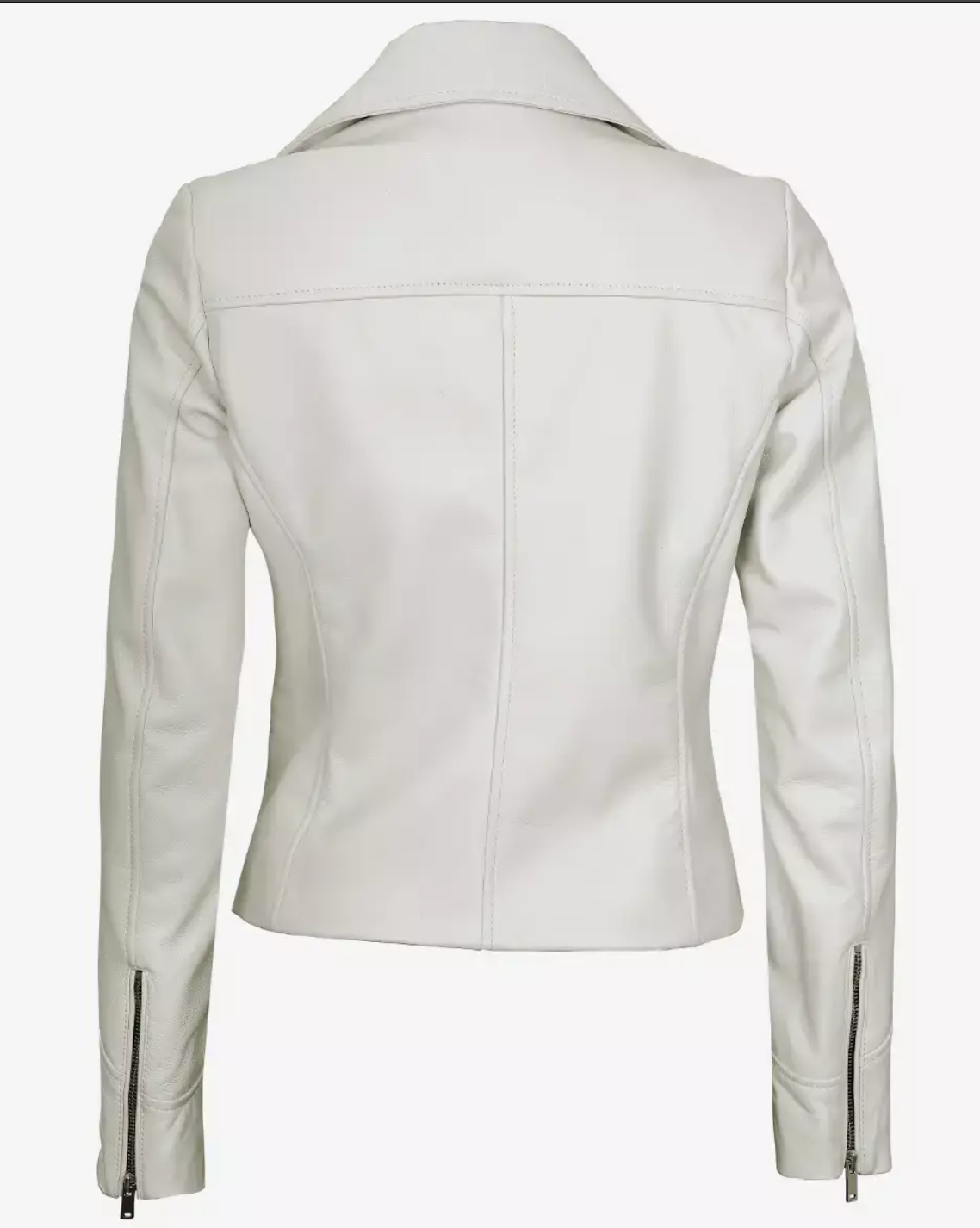 Women's Real Leather Moto Biker Jacket