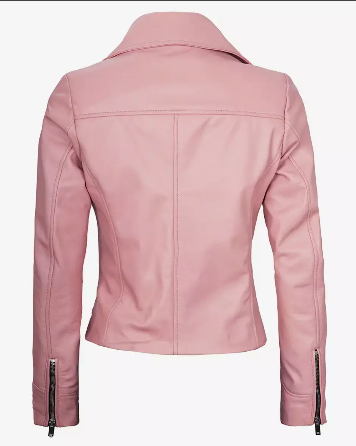 Women's Real Leather Moto Biker Jacket