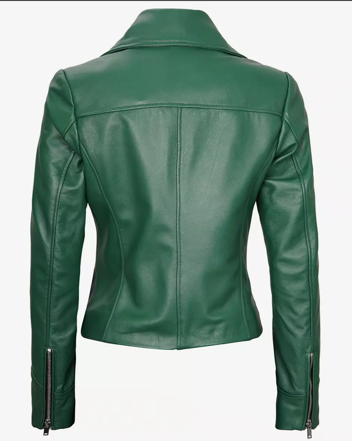 Women's Real Leather Moto Biker Jacket