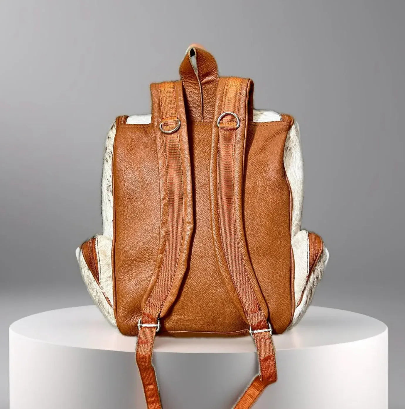 Spotted Cowhide Women Leather Travel Backpack