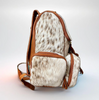 Spotted Cowhide Women Leather Travel Backpack