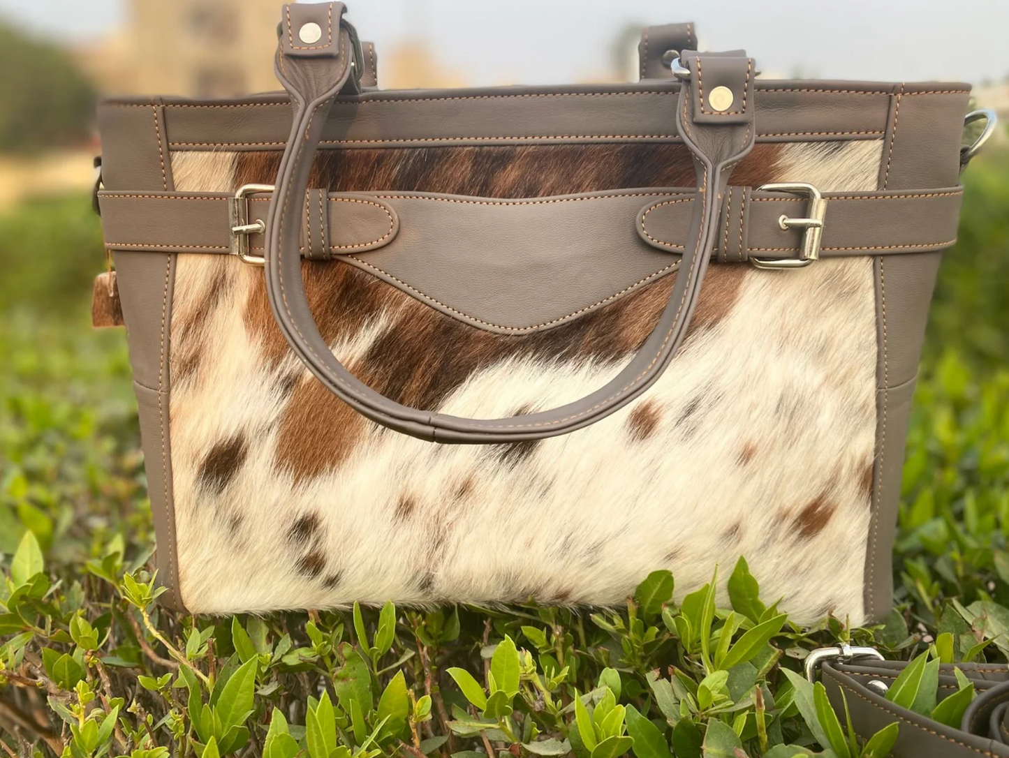 Hair On Cowhide Shoulder Crossbody Bag