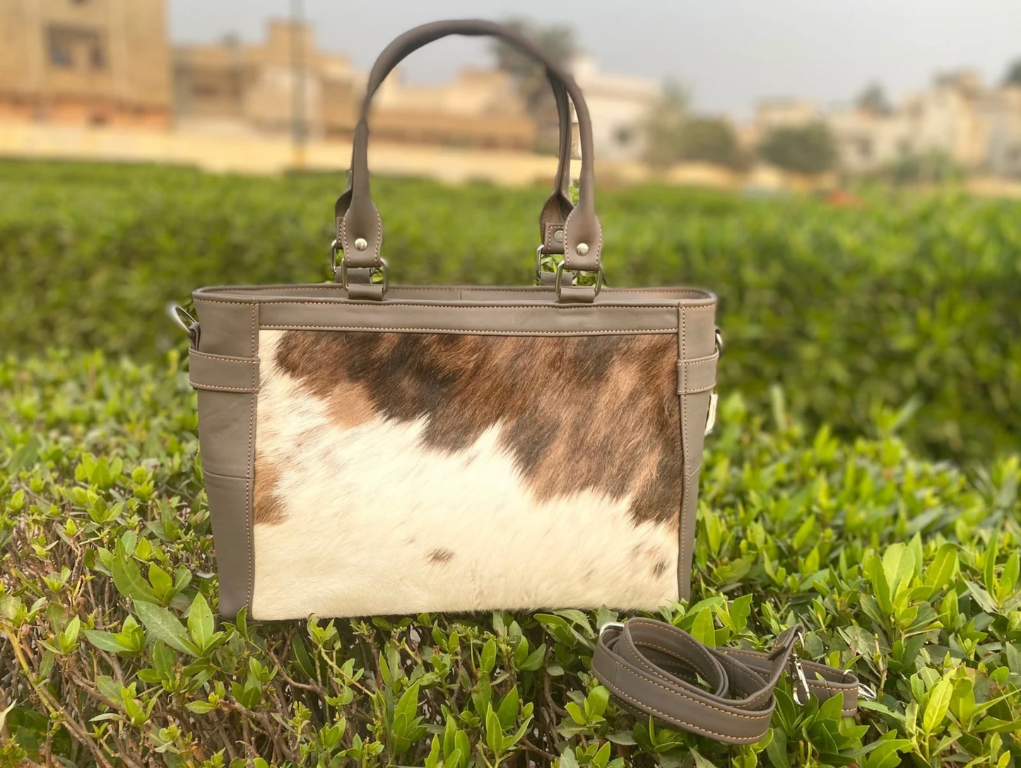 Hair On Cowhide Shoulder Crossbody Bag