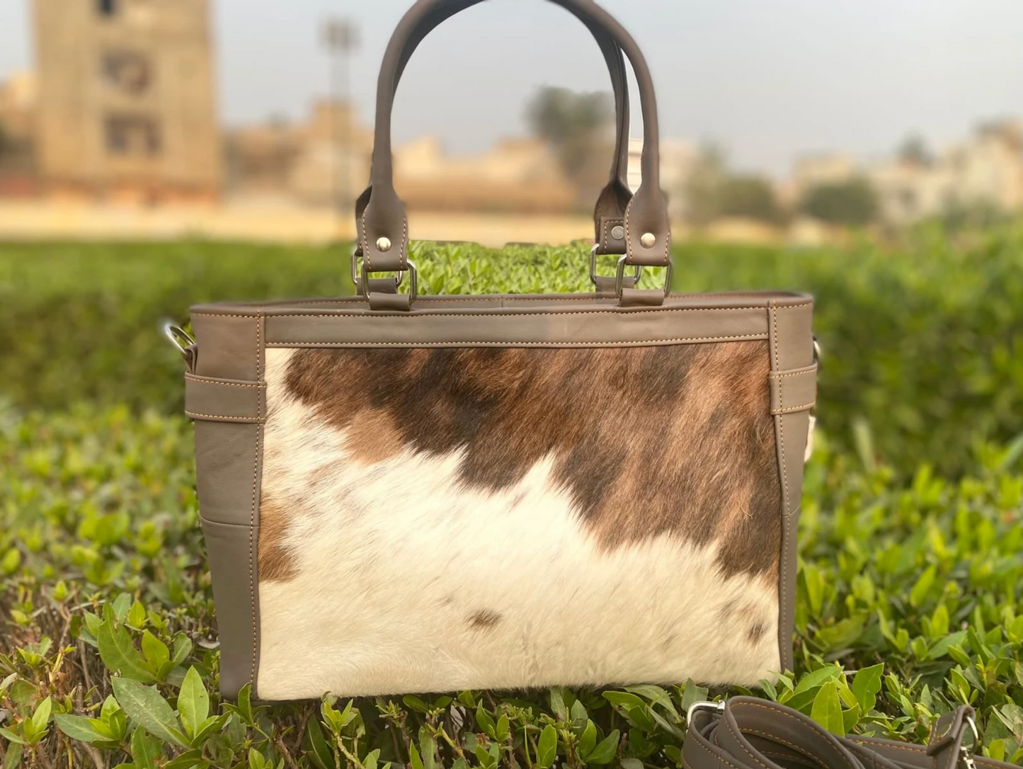 Hair On Cowhide Shoulder Crossbody Bag