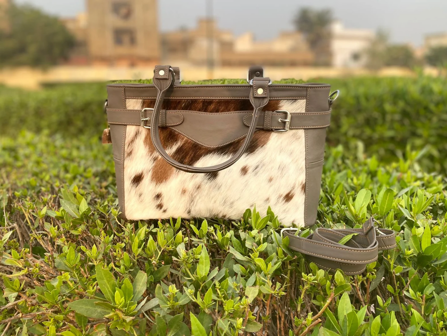 Hair On Cowhide Shoulder Crossbody Bag