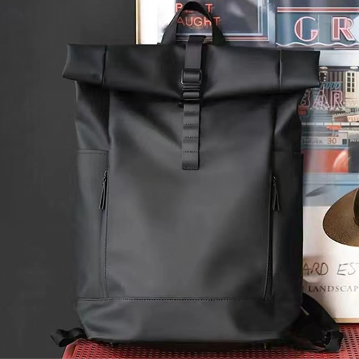 Genuine Leather Hiking Backpack