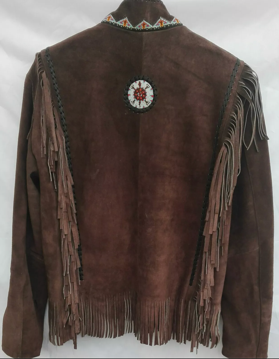Men's Western Suede Leather Fringe Jacket