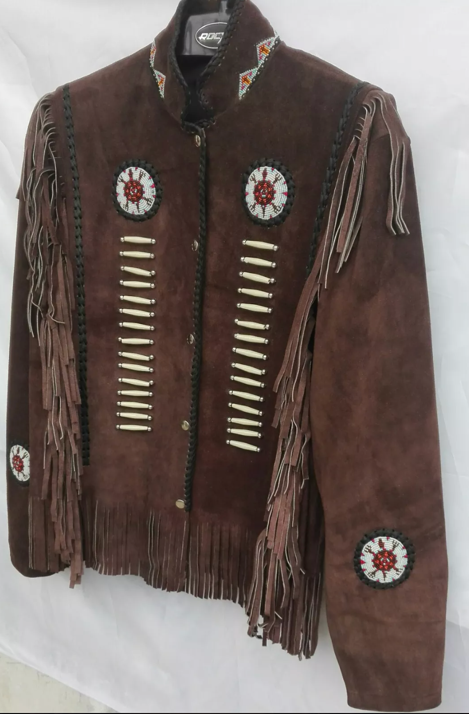 Men's Western Suede Leather Fringe Jacket